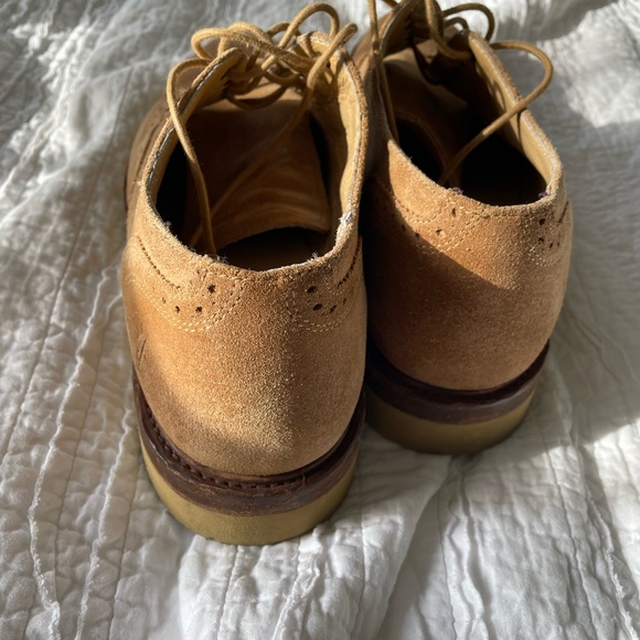 Frye Suede Paul Wingtip Oxfords - Men’s 12 - Picture 3 of 5